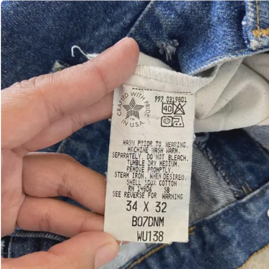 Vintage Workwear Jeans Pant - Image 3